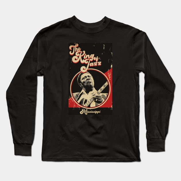 Vintage Jazz King Long Sleeve T-Shirt by CTShirts